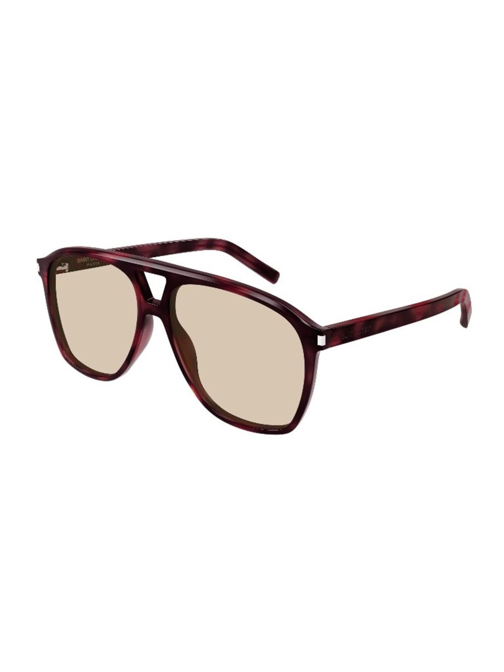 New Saint Laurent Women's Sunglasses Havana Square Brown Lens Acetate Frame SL